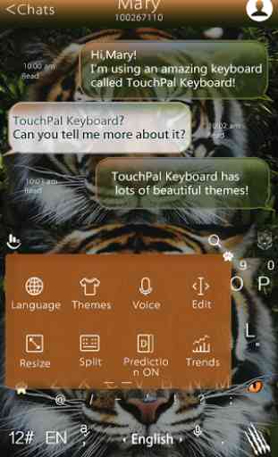 TouchPal Tiger Keyboard Theme 4