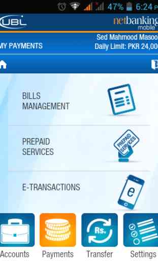 UBL Netbanking Mobile 3
