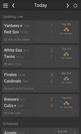 Baseball MLB Live Game Updates 1