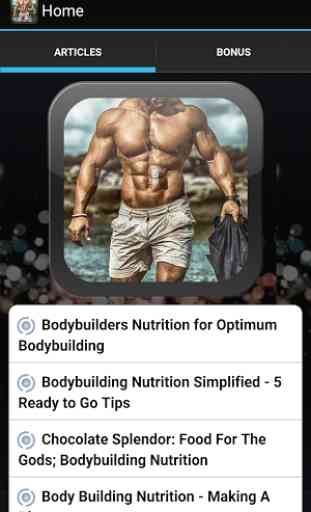 Bodybuilding Nutrition Program 1