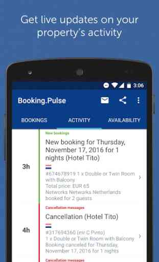 Booking.com Pulse Partner App 3