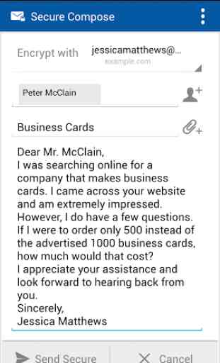 Business Class Email (BCE) 3