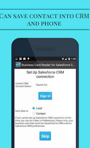 BusinessCard Reader Salesforce 2