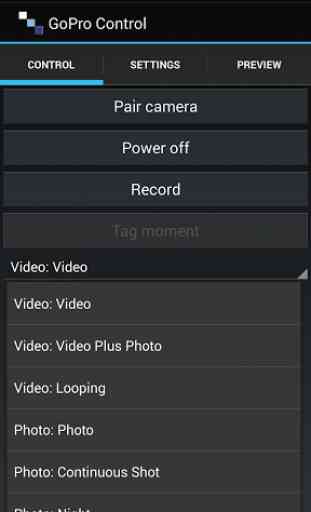 Camera Control - GoPro Hero 4 1