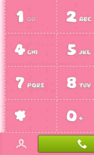 exDialer Pink Theme 4