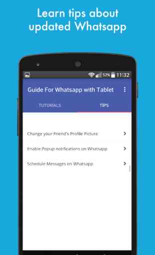 Guide for Whatsapp wth Tablet 2
