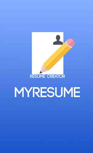 MyResume Resume Creator 1