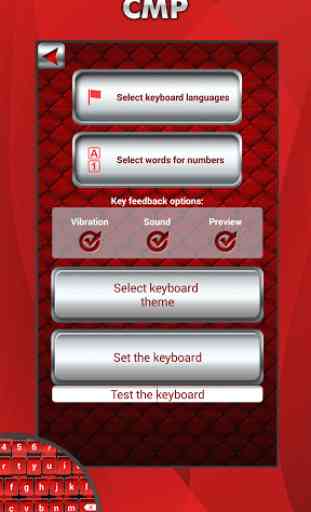 Red Keyboard Theme 2