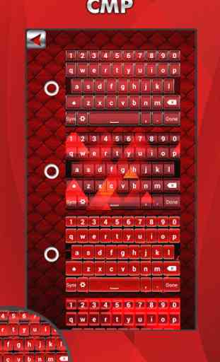 Red Keyboard Theme 4