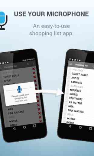 Shopping list voice input 3