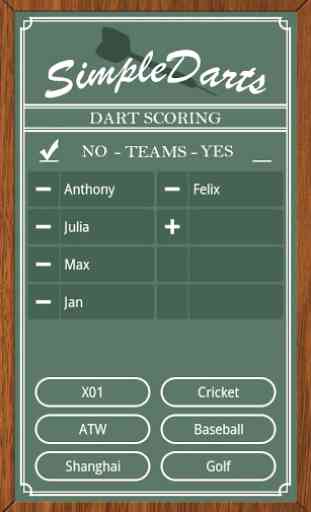 Simple Darts - Dart Scoring 1