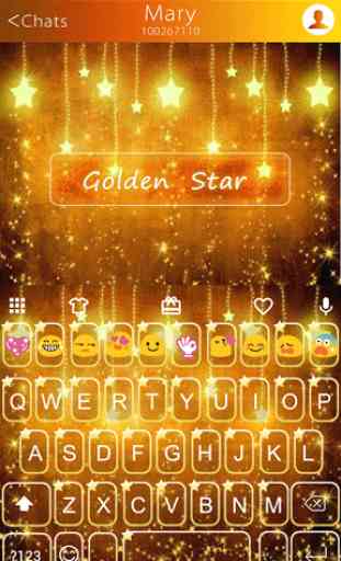 Star Golden Emoji Keyboard 1