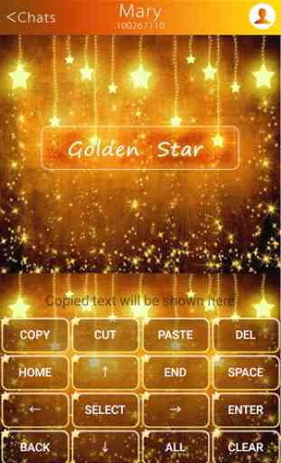 Star Golden Emoji Keyboard 3