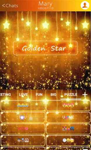 Star Golden Emoji Keyboard 4
