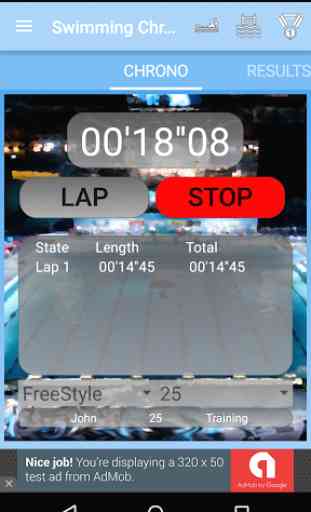 Swimming StopWatch free 1