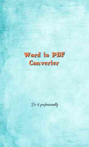 Word to PDF Converter 1