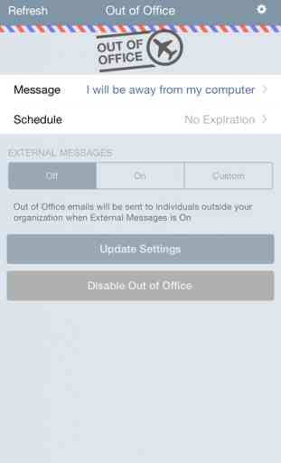 Out of Office for Outlook Exchange 1