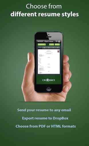 Pocket Mobile Resume for iPhone 3