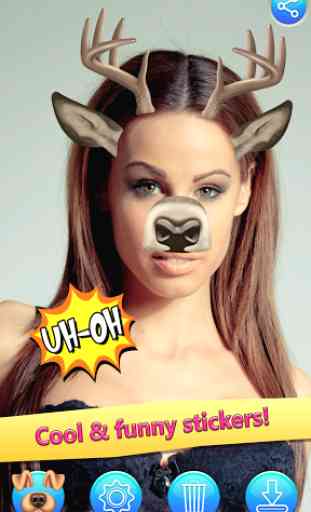Snap Doggy Face Stickers 2