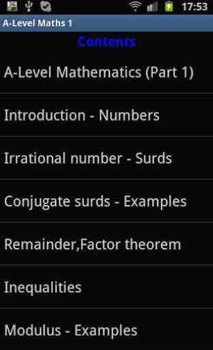 A-Level Mathematics (Part 1) 2