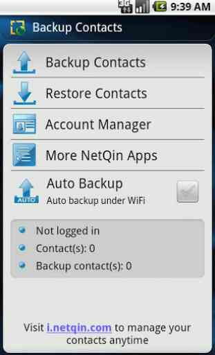 Contacts Backup & Restore 2
