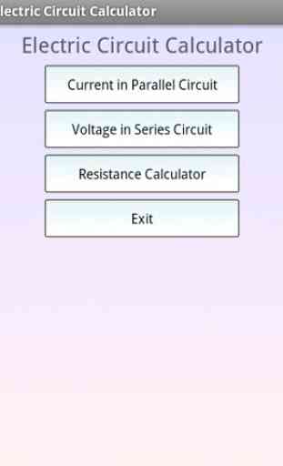 Electric Circuit Calculator 1