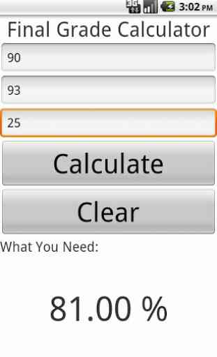 Final Grade Calculator 2