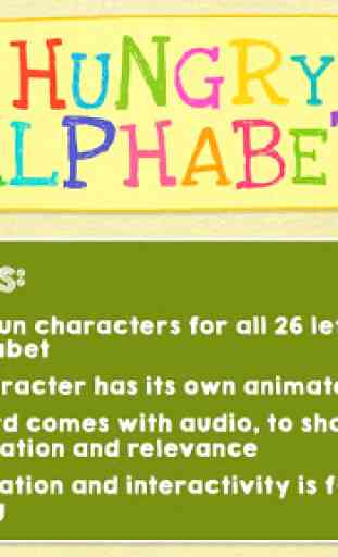 Hungry Alphabet - Learn ABC 4