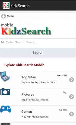 KidzSearch Safe Web Browser 1
