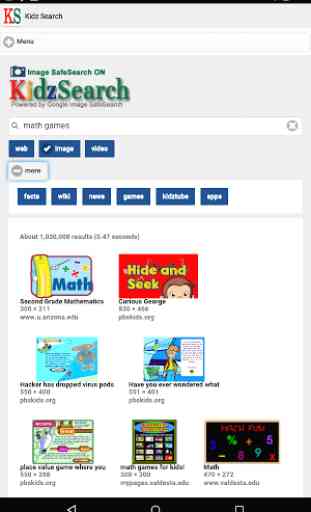 KidzSearch Safe Web Browser 3