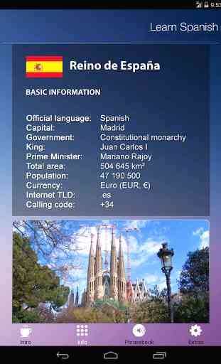 Learn SPANISH Language App 2