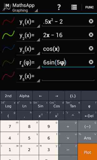 MathsApp Graphing Calculator 1