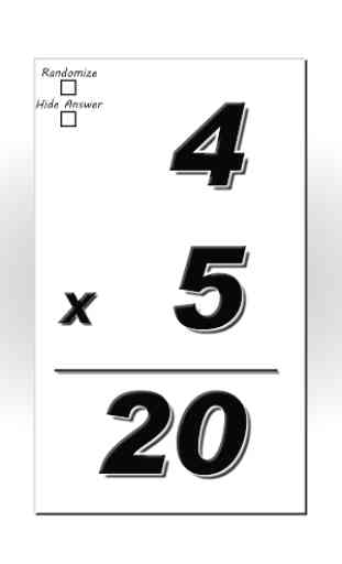 Multiplication Flash Cards 3