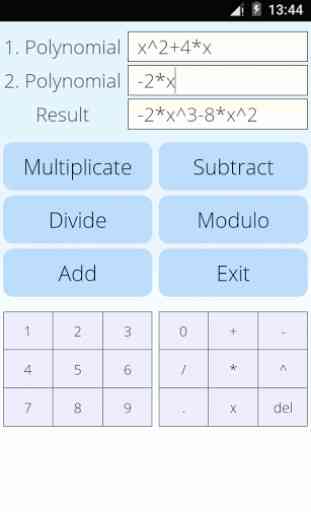 Polynomial Calculator 1