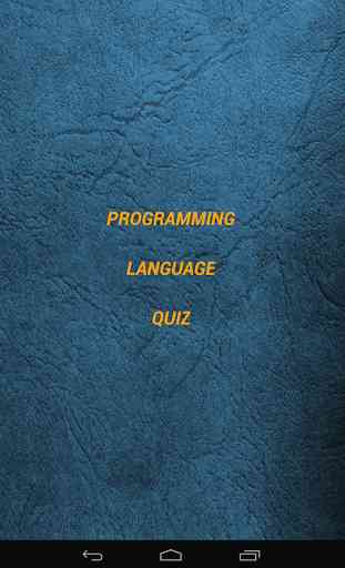 Programming Language Quiz 1