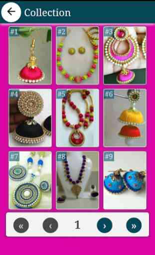 Silk Thread Jewellery Designs 1