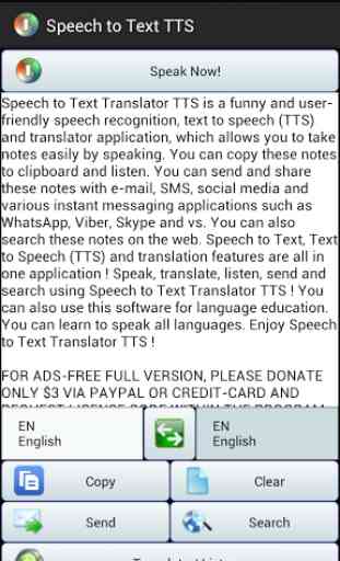 Speech to Text Translator TTS 3