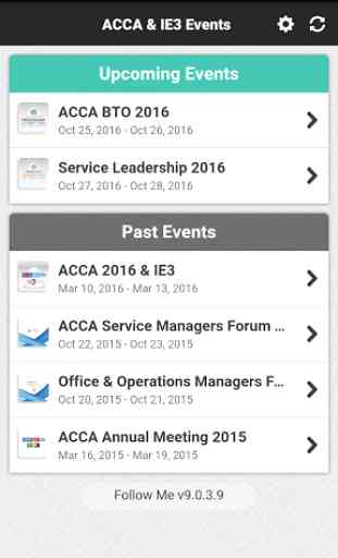 ACCA & IE3 Events 2
