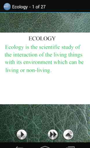 BIOLOGY - ECOLOGY 2