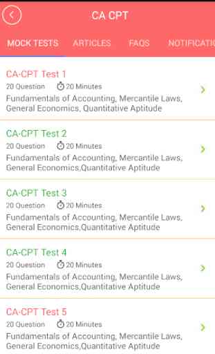 CACPT - CA CPT Mock Tests 4