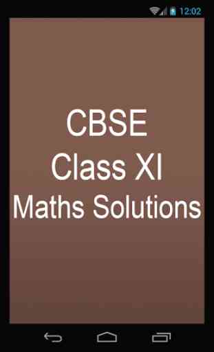CBSE Class XI Maths Solutions 1