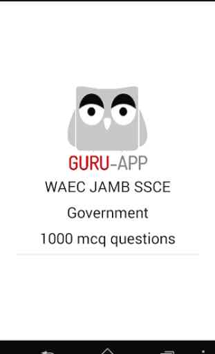 JAMB WAEC Government Guru-App 2