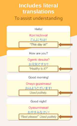 Japanese Phrasebook Learning 4