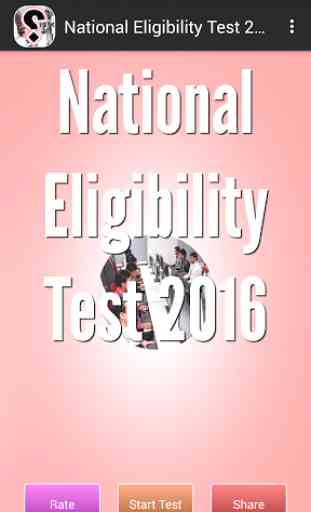 National Eligibility Test 2016 1