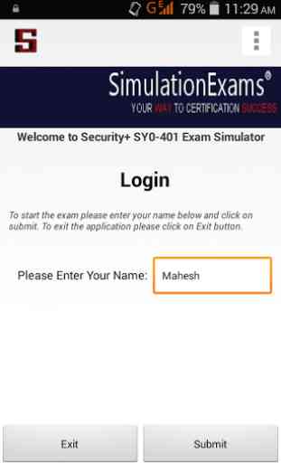 Security+ Exam Simulator 1