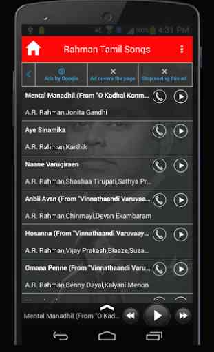 A R Rahman Tamil Movie Songs 2