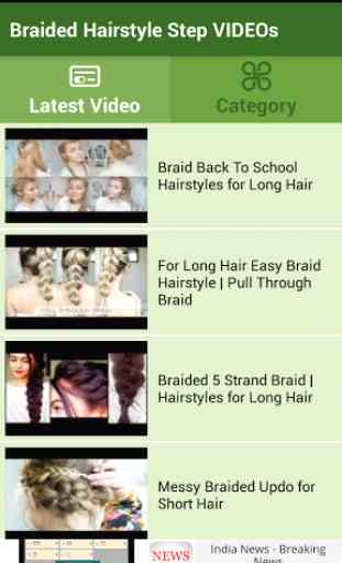 Braided Hairstyle Step VIDEOs 2