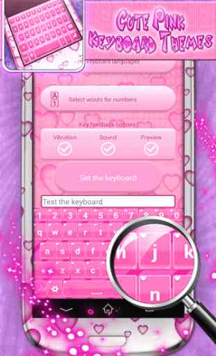 Cute Pink Keyboard Themes 2