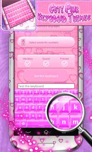 Cute Pink Keyboard Themes 4