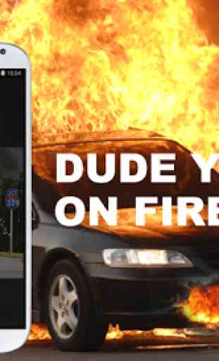 Dude your car on fire prank 1